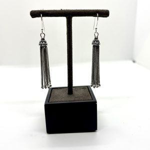 Boucles d'oreilles style pompon en argent
