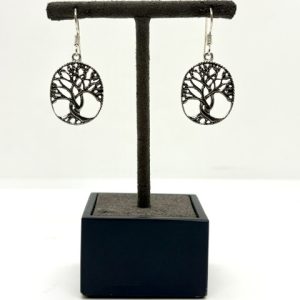 Boucles d'oreilles motif arbre de vie