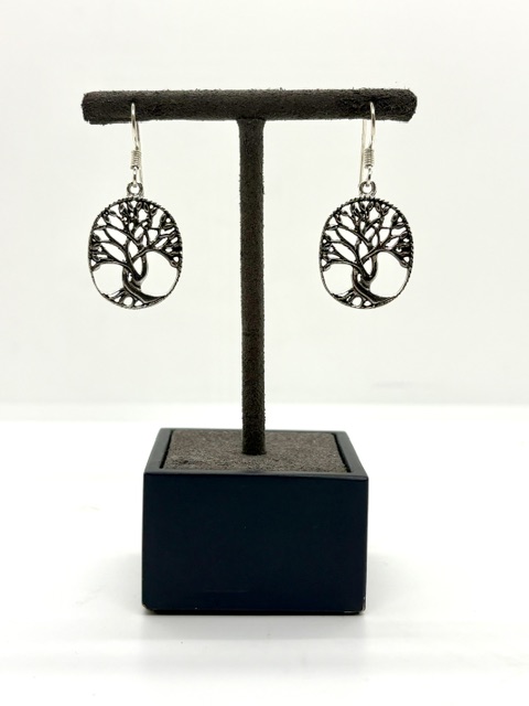 Boucles d'oreilles motif arbre de vie