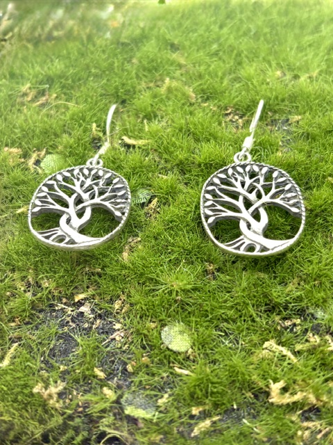 Boucles d'oreilles motif arbre de vie – Image 2