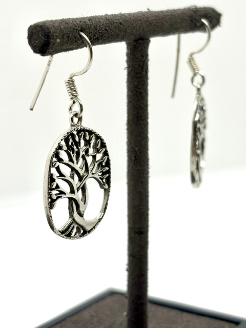 Boucles d'oreilles motif arbre de vie – Image 4