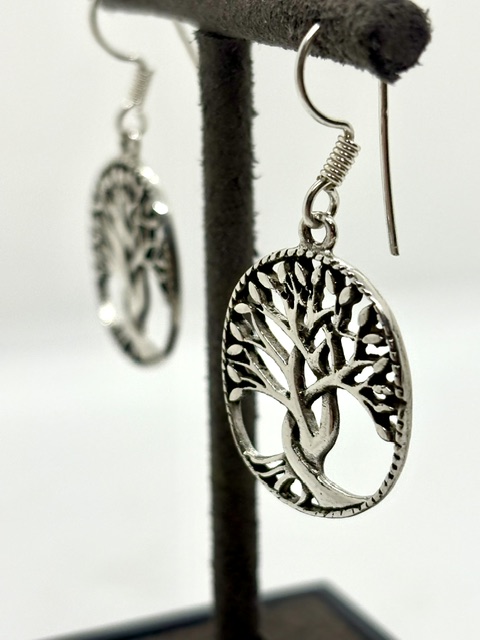 Boucles d'oreilles motif arbre de vie – Image 5