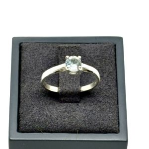 Bague avec Aigue marine