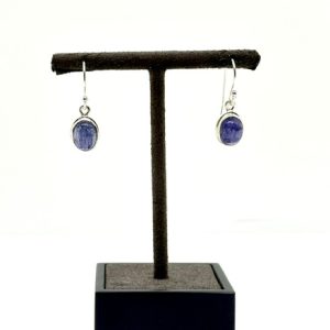 Boucles d'oreilles avec tanzanite