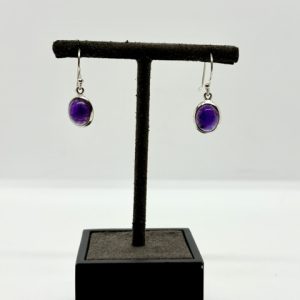 Boucles d'oreilles avec améthyste